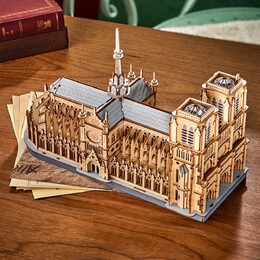 RoboTime 3D dřevěná skládačka Pařížská katedrála Notre-Dame