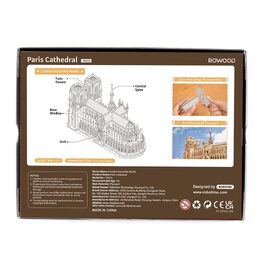 RoboTime 3D dřevěná skládačka Pařížská katedrála Notre-Dame