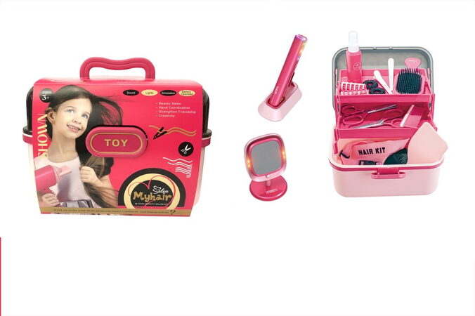 Vlasové studio vlasová žehlička + zrcadlo