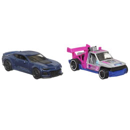 Hot Wheels sada 2 ks natahovacích aut 1:43