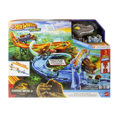 Hot Wheels Závodní dráha Jurassic World Crash & Splash