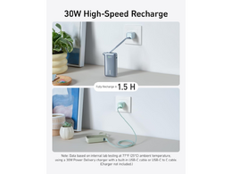 Powerbanka Anker 545 10000mAh, 30W s kabelem USB-C zelená