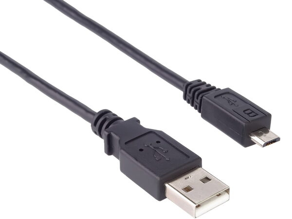 Kabel PremiumCord USB 2.0 - Micro USB 2.0 M/M 5m, černý