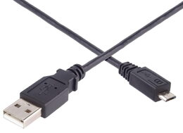 Kabel PremiumCord USB 2.0 - Micro USB 2.0 M/M 5m, černý