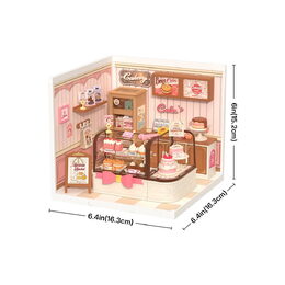 RoboTime 3D dřevěná skládačka Miniatura domečku Cukrárna Tasty