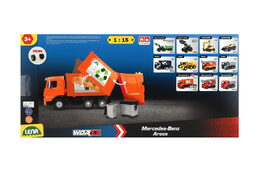 Lena 4614 Mercedes popelářské auto Arocs v krabici 54x26x20cm