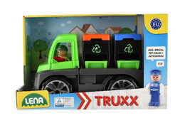 Lena Truxx auto kontejnery 4453 s figurkou plast 28cm v krabici 39x16x22cm 24m+