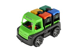 Lena Truxx auto kontejnery 4453 s figurkou plast 28cm v krabici 39x16x22cm 24m+