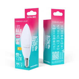 LED žárovka Forever E14 C37 8,5W neutrální bílá