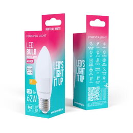 LED žárovka Forever E27 C37 7,2W neutrální bílá