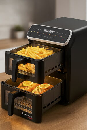 Techwood CS9011 Dvojitá horkovzdušná fritéza