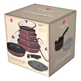 BERLINGERHAUS Sada nádobí s titanovým povrchem 13 ks Leonardo Nordic Collection BH-8418