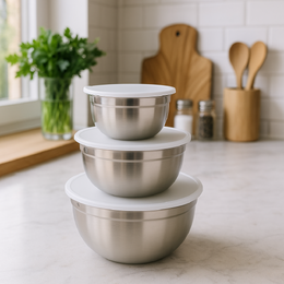 EXCELLENT HOUSEWARE Sada 3 ks nerezových misek KO-A15000020