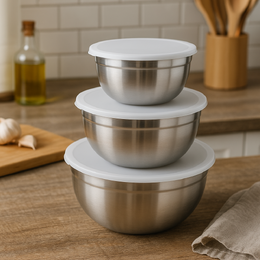 EXCELLENT HOUSEWARE Sada 3 ks nerezových misek KO-A15000020