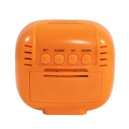 Digitální budík Trevi, SLD 3875 OR, digitální, s teploměrem, LCD displej,
programovatelný budík, 2 x AAA