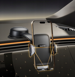 Držák do auta Baseus PrimeTrip C03 na palubní desku a čelní sklo černý