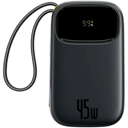 Powerbanka Baseus EnerFill FC31 Qpow 3 20000mAh, 45W, s kabelem USB-C a Lightning černá