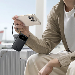 Powerbanka Baseus EnerFill FC31 Qpow 3 20000mAh, 45W, s kabelem USB-C a Lightning černá