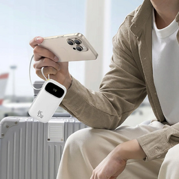 Powerbanka Baseus EnerFill FC31 Qpow 3 20000mAh, 45W, s kabelem USB-C a Lightning bílá