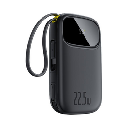 Powerbanka Baseus EnerFill FC31 Qpow 3 10000mAh, 22,5W, s kabelem USB-C a Lightning černá