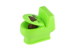 Záchod stříkací plast 6x10cm 4 barvy 12ks v boxu