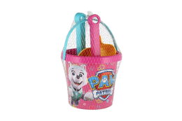 Sada na písek 5ks plast Paw Patrol/Tlapková patrola růžová v síťce 12x22x12cm 12m+ Wader