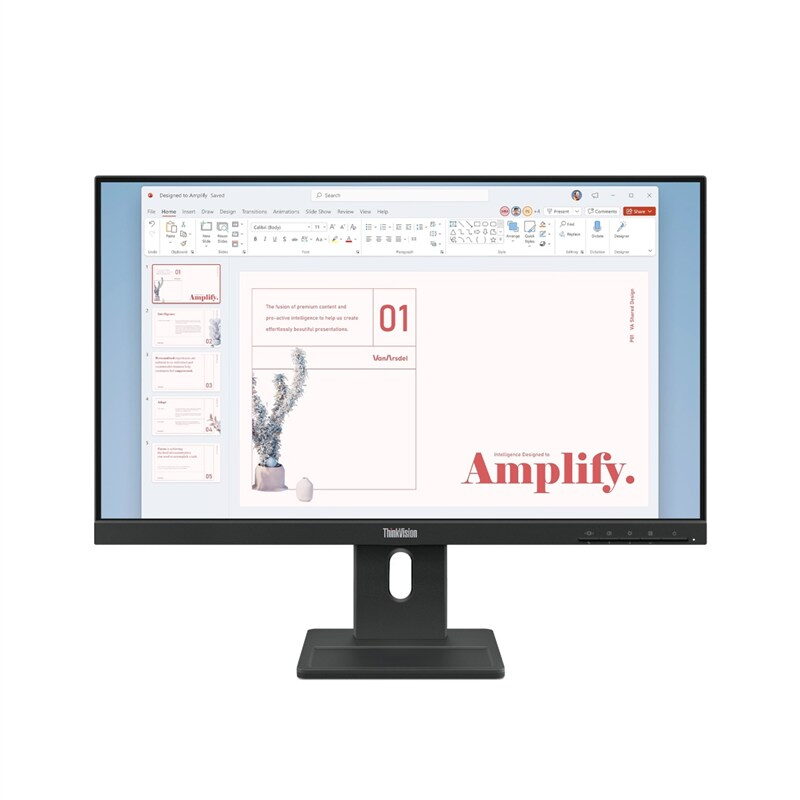 Monitor Lenovo ThinkVision E24-40 23.8",WLED podsvícení, IPS panel, 4ms, 1300: 1, 250cd/m2, 1920 × 1080 Full HD, - černý
