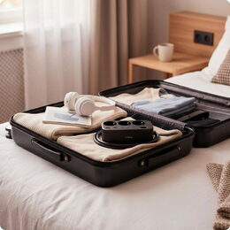 Nabíjecí stanice Huslog 15W 3xzásuvka, 2xUSB-C, 2xUSB, 1x držák na telefon černá