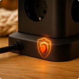 Nabíjecí stanice Huslog 15W 12xzásuvka, 2xUSB-C, 2xUSB černá