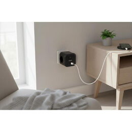 Nabíjecí stanice Huslog 15W 3xzásuvka, 2xUSB-C, 2xUSB, 1x vypínač černá