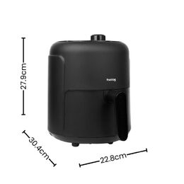 Horkovzdušná fritéza Huslog 1000W, objem 2,3l černá