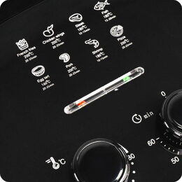 Horkovzdušná fritéza Huslog 1400W, objem 3,5l černá