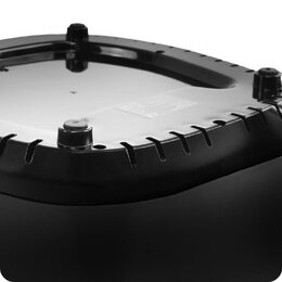 Horkovzdušná fritéza Huslog 1400W, objem 3,5l černá