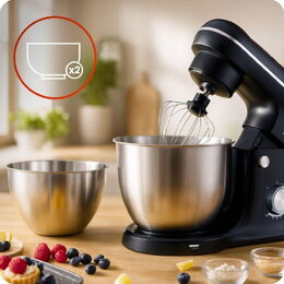 Kuchyňský robot Huslog s planetárním hnětením černý