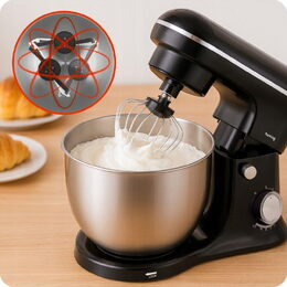 Kuchyňský robot Huslog s planetárním hnětením černý