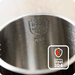 Rychlovarná konvice Huslog 1,7l nerezová černá