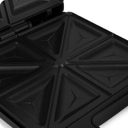 Sendvičovač Huslog pro 4 sendviče 1800W černý