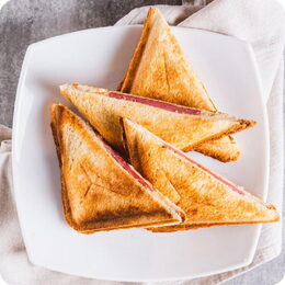 Sendvičovač Huslog pro 4 sendviče 1800W černý