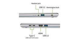 Ntb Acer Aspire Go 16 (AG16-71P-56UC) INTEL Core 5-120U, 16", RAM 16GB, SSD 512GB, Intel Intel Graphics, Linux - stříbrný