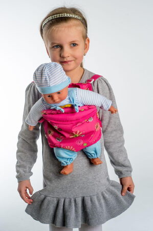 Teddies Nosítko pro panenky - klokaní kapsa
