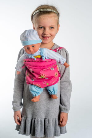 Teddies Nosítko pro panenky - klokaní kapsa