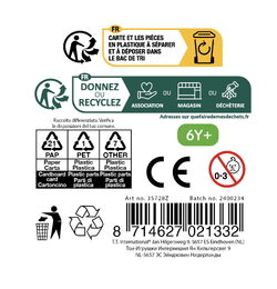 Sliz - hmota příšerka s očima 49g 6 barev na kartě