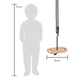 Hračka Small Foot houpací disk s rukojeťmi Black Line