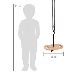 Hračka Small Foot houpací disk s rukojeťmi Black Line