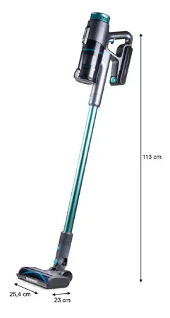 Tyčový vysavač 2v1 BLDC 450W 60 min - DOMO DO252SV, 450 W – 28,8 V – 60 min