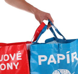 Taška Sixtol na tříděný odpad Sort Easy Mixed 30 x 30 x 40 cm, 36 l