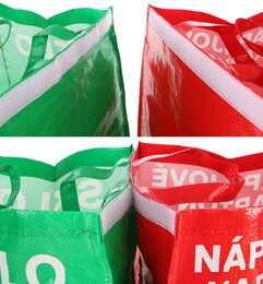 Taška Sixtol na tříděný odpad Sort Easy Mixed 30 x 30 x 40 cm, 36 l