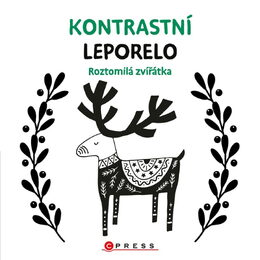 Knížka Kontrastní leporelo Roztomilá zvířátka 15,5x15cm 0m+