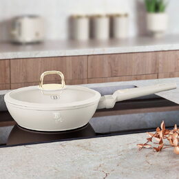 BERLINGERHAUS Pánev hluboká s titanovým povrchem a poklicí 24 cm Sahara Collection BH-8062