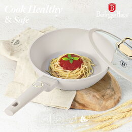 BERLINGERHAUS Pánev hluboká s titanovým povrchem a poklicí 24 cm Sahara Collection BH-8062